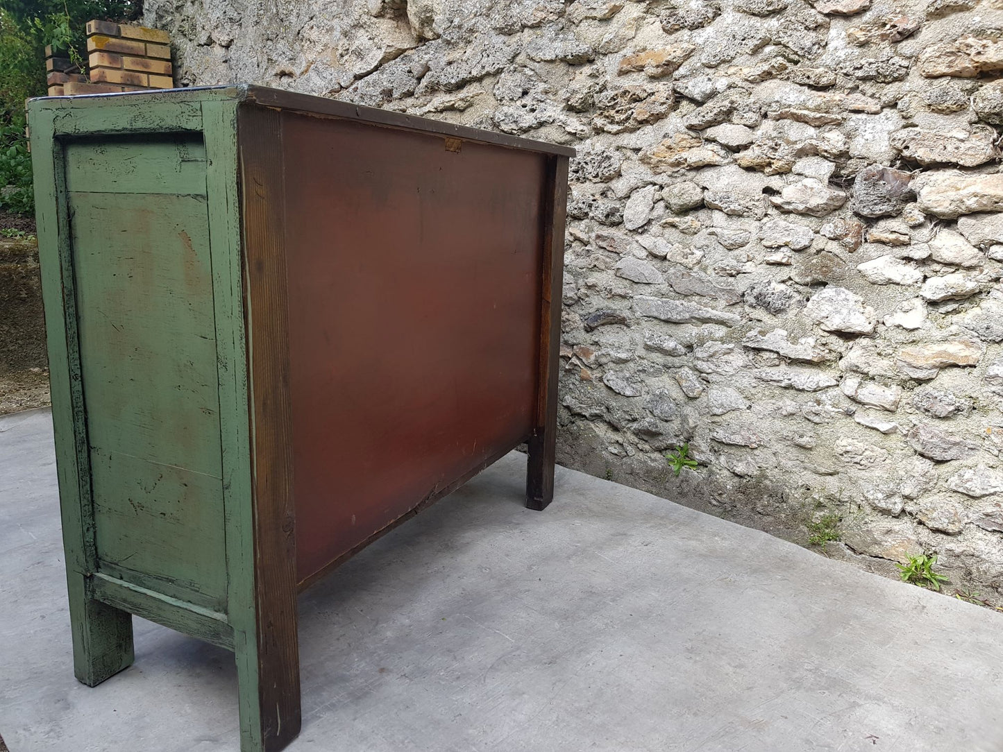 Moyen buffet 2 portes couleur vert amande 6