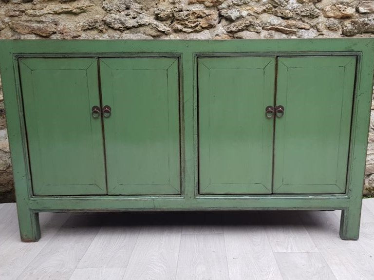 grand buffet 4 portes vert d'eau face
