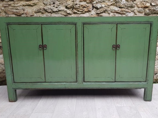 grand buffet 4 portes vert d'eau face